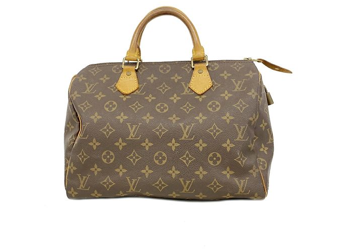 Borsa Louis Vuitton Monogram Speedy 30 Marrone