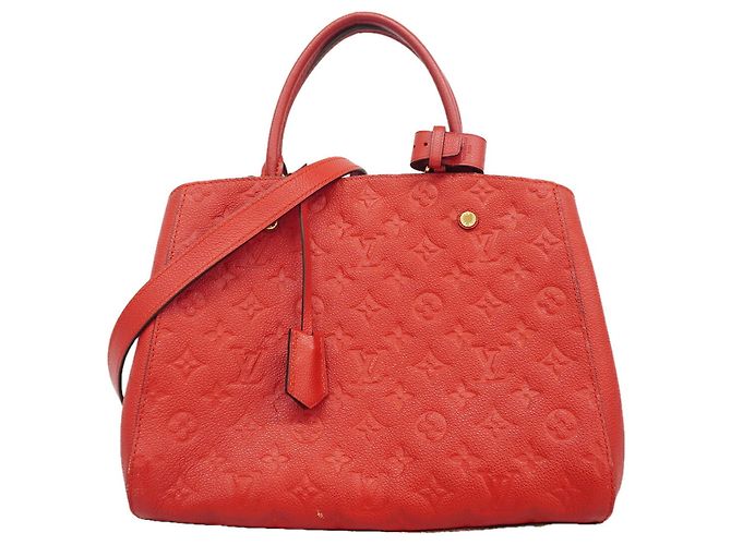 Bolso Louis Vuitton Monogram Empreinte Montaigne MM Fucsia