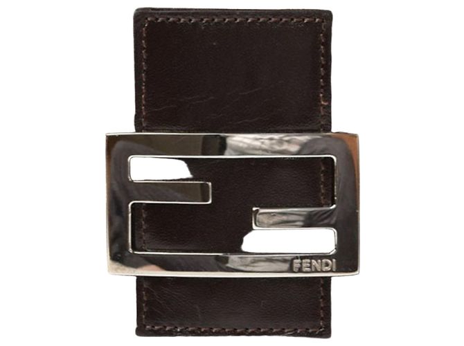 Zucca Fendi Bi-fold Wallet in Brown