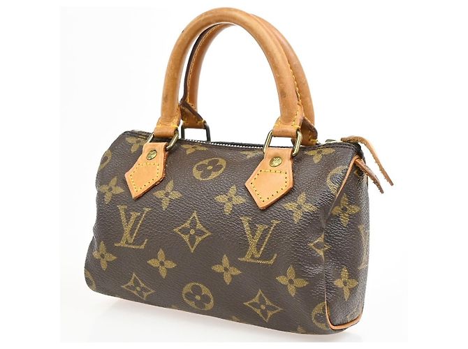 Louis Vuitton Speedy Mini HL Monogram Canvas mini Castaño