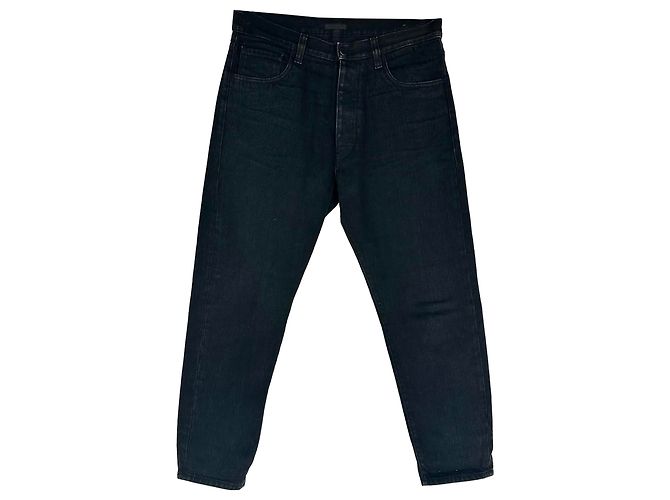 Vaqueros de pierna recta Prada en algodón negro