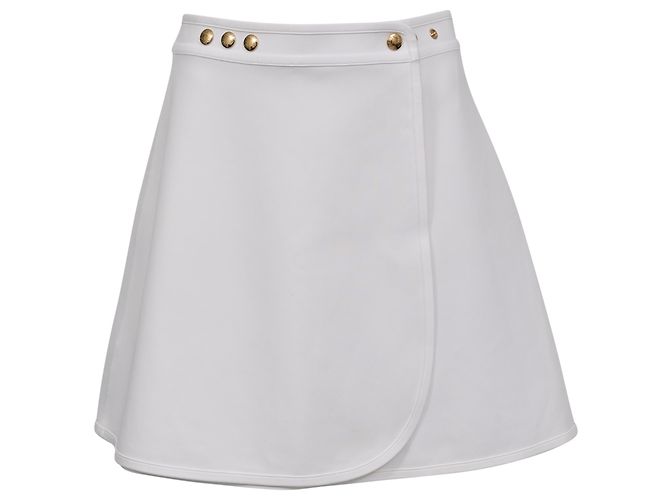 Mini saia em A Louis Vuitton em poliamida branca Branco
