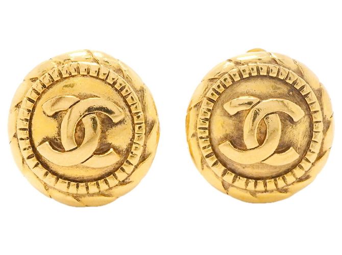 Orecchini a clip Chanel placcati oro D'oro