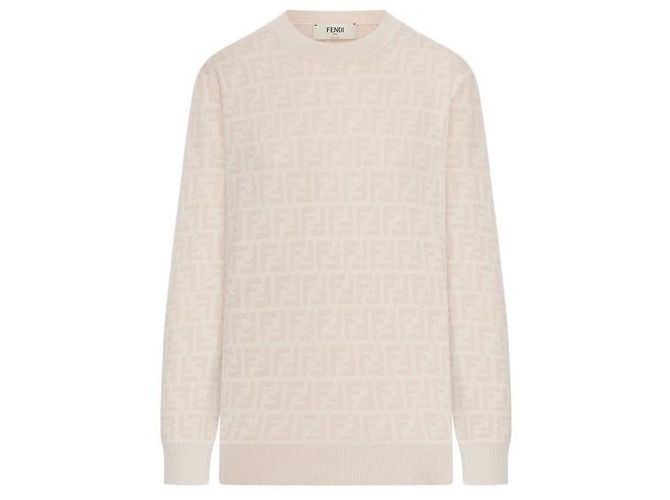 Fendi FF Jacquard-Pullover Pink