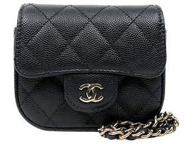Chanel Borsa crossbody a catena nera dimensione Mini Size Nero
