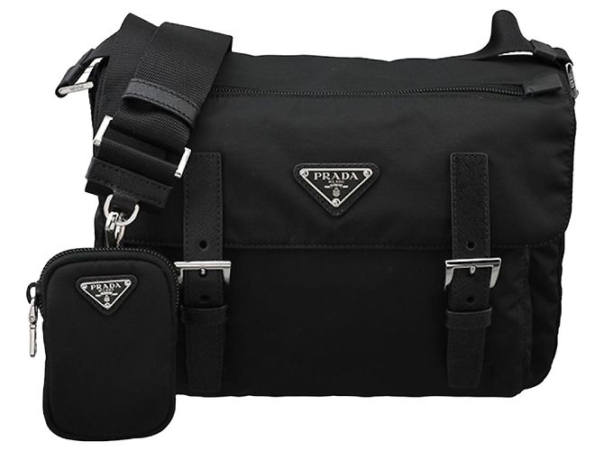 Prada Sac à épaule Re-Nylon Noir