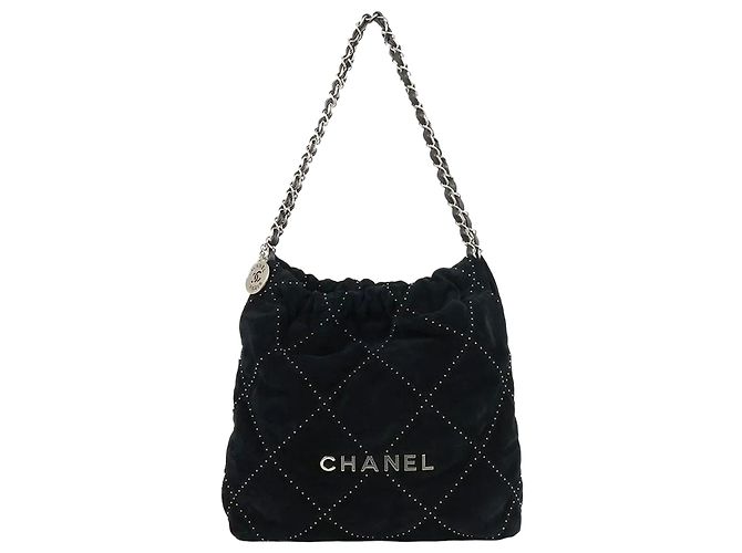 Chanel Small Suede Black Nero