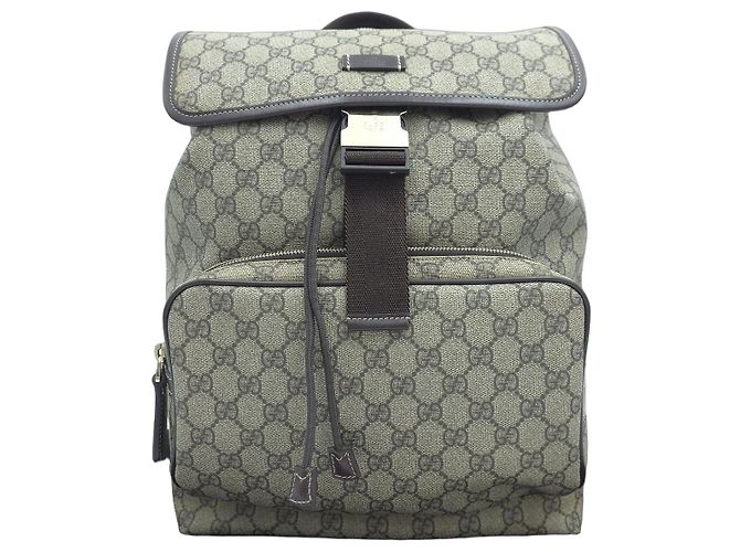 Gucci Supreme Canvas Backpack Brown