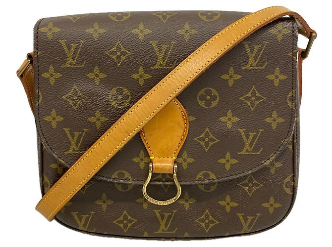 Bolso de hombro Louis Vuitton Monogram Saint Cloud GM Castaño