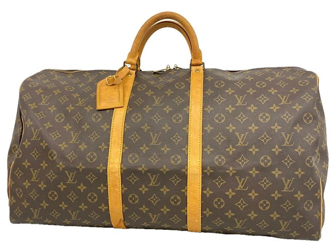Bolsa Louis Vuitton Boston Monogram Keepall 60 Marrom