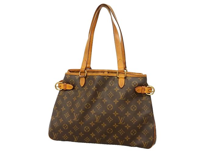 Saco Tote Horizontal Louis Vuitton Monogram Batignolles Marrom