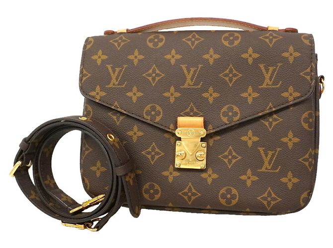Bolsa Louis Vuitton Monogram Pochette Metis MM Marrom