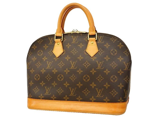 Borsa Louis Vuitton Alma Monogram Marrone