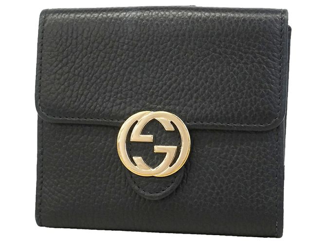 Gucci Interlocking G Bi-Fold Wallet Black