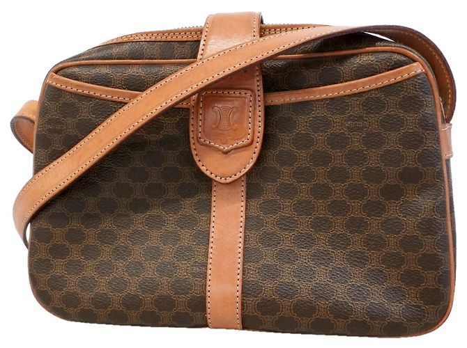 Céline Bolsa de Ombro Celine Macadam Marrom