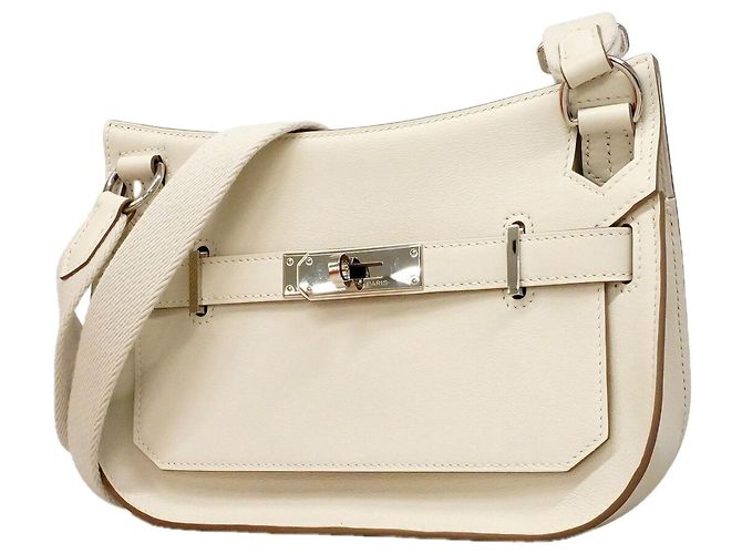 Hermès Bolsa de Ombro Hermes Jypsiere Mini Swift Branco