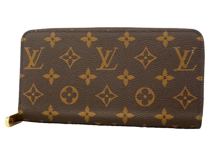 Cartera Zippy Monogram Louis Vuitton Castaño