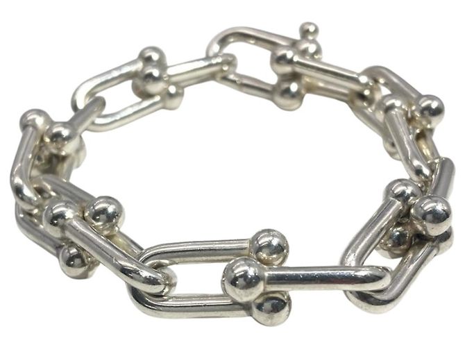 Bracciale con charm Tiffany & Co. Hardware a maglie grandi Argento