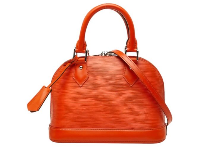 Bolsa de mão e de ombro Louis Vuitton Epi Alma BB Laranja