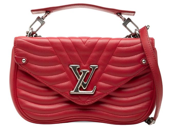 Borsa a catena Louis Vuitton New Wave MM Rosso
