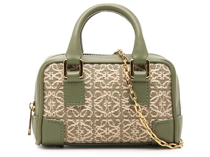 Loewe Repeat Anagram Amazona 12 Mini Handtasche Grün