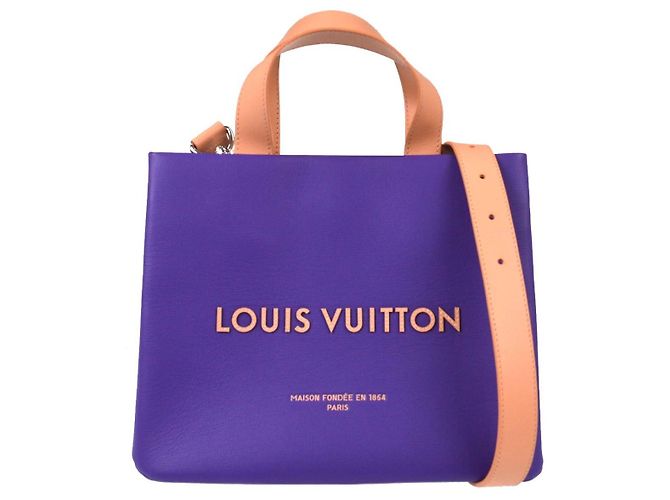 Louis Vuitton Shopper Leather Mini Lila