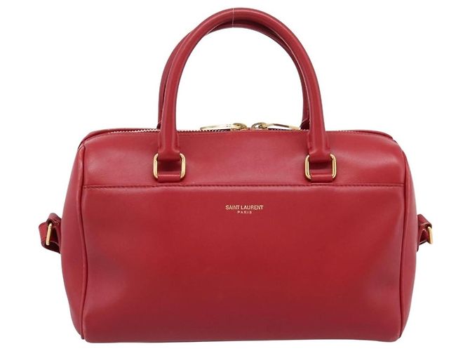 Saint Laurent Classic Baby Duffle Leather Rouge