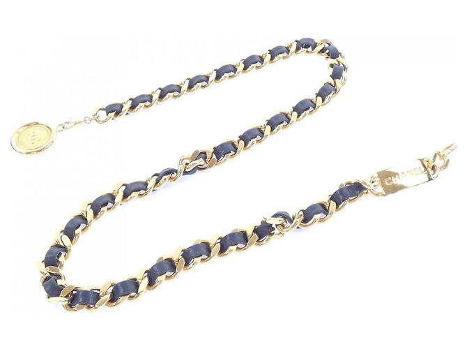 Timeless Cintura a catena Chanel nera e oro Nero D'oro