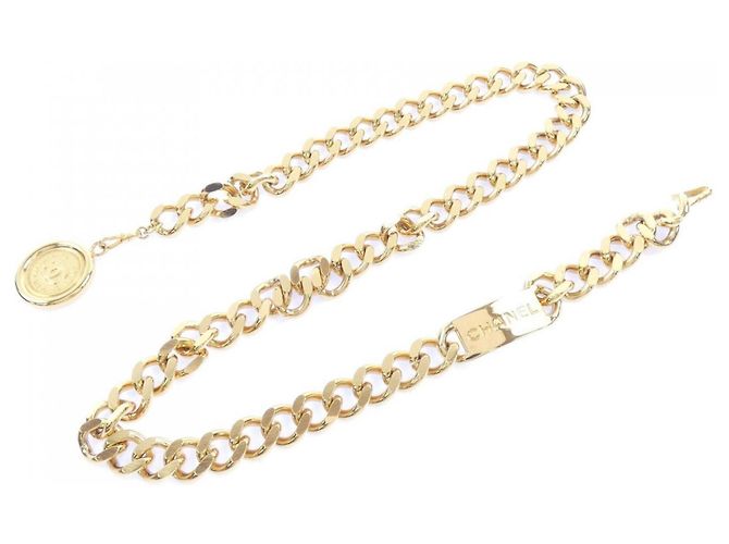 Cinturón de cadena dorada Chanel Dorado