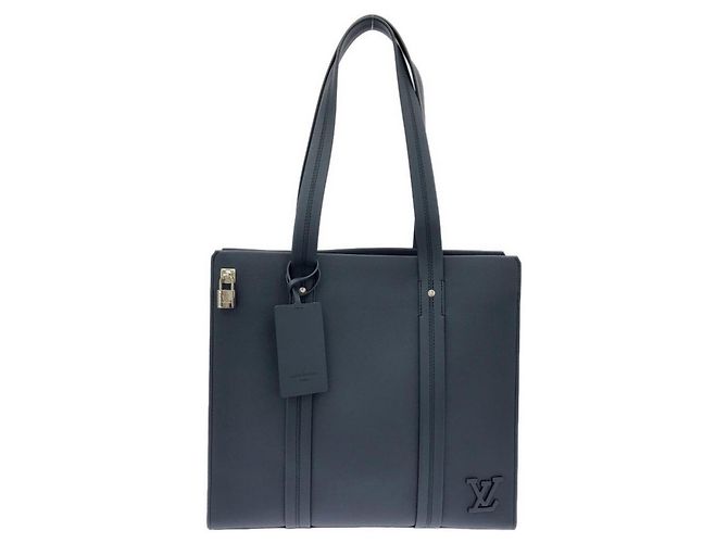 Bolso de mano Louis Vuitton LV Aerogram Takeoff Tote Azul marino