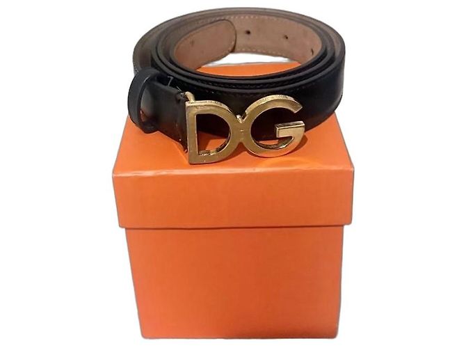 Dolce & Gabbana DG Ledergürtel - Schwarz