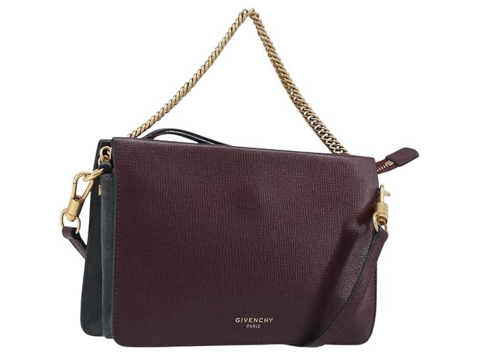 Givenchy Cross 3 Leather Small Burdeos