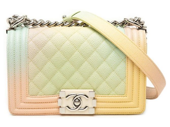 Borsa a tracolla Chanel Boy Chain Multicolore
