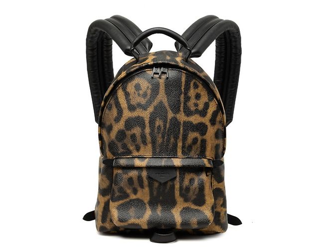 Louis Vuitton Leopard Palm Springs Backpack PM Brown Black