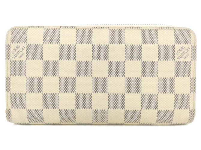 Cartera Zippy Louis Vuitton Damier Azur Blanco Azul