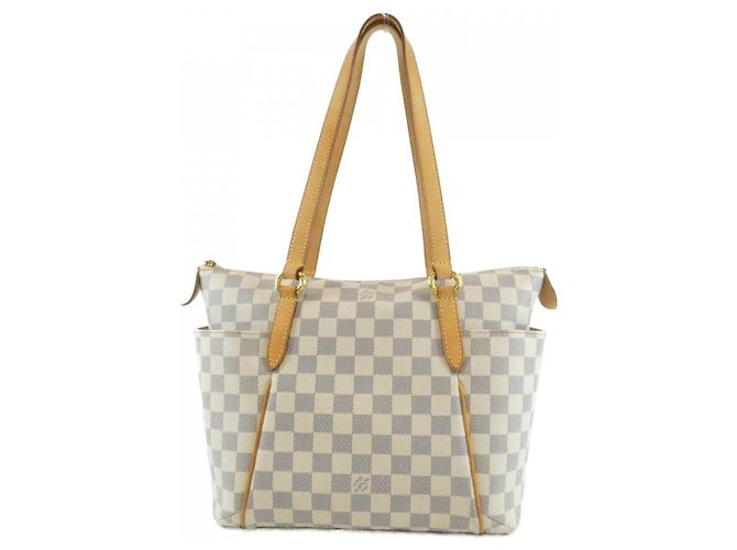 Bolsa Louis Vuitton Damier Azur Totally PM Branco Azul