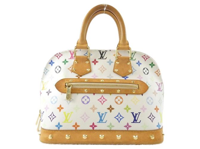 Sac à main Louis Vuitton Multicolor Alma PM Blanc Multicolore