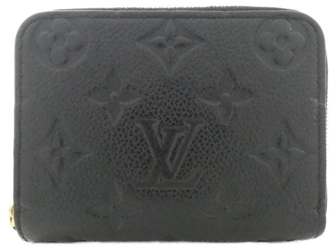 Louis Vuitton Monogram Empreinte Zippy Coin Purse M60574 Black