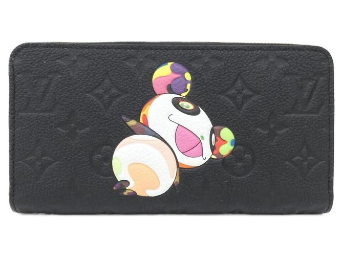 Louis Vuitton Monogram Empreinte Zippy Wallet Black