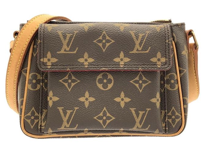 Borsa a tracolla Louis Vuitton Monogram Viva Cite M51165 Marrone