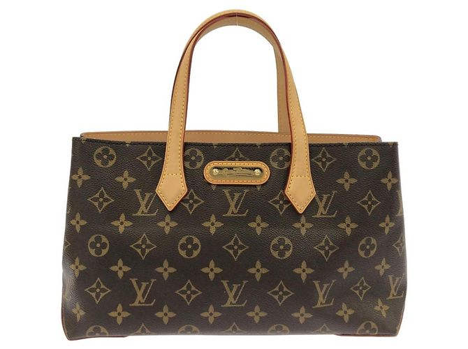 Bolsa Louis Vuitton Monogram Wilshire PM Marrom