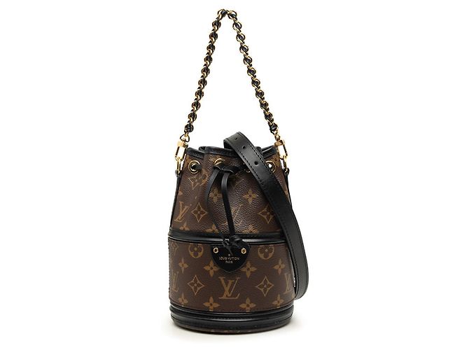Louis Vuitton Monogram Canoe Handtasche Braun Schwarz