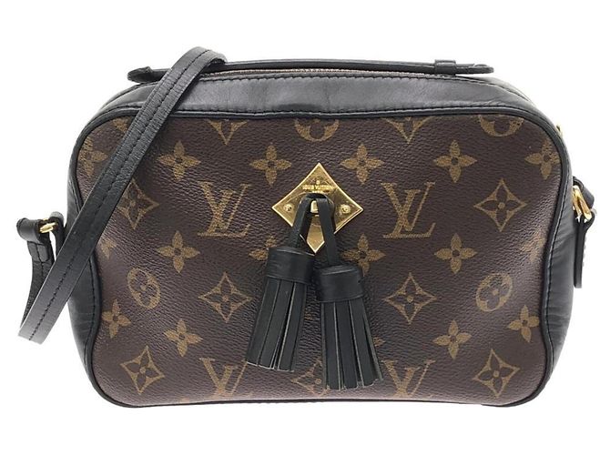 Bolsa de Ombro Louis Vuitton Monogram Saint-Onge Marrom Preto