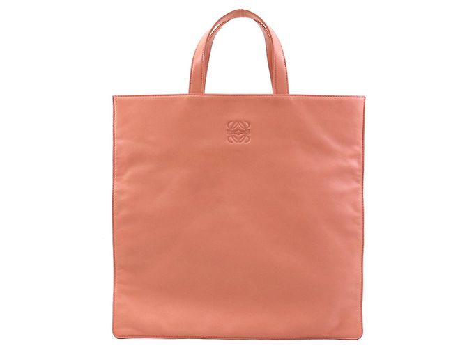 Sac à main/Cabas en cuir rose saumon Loewe