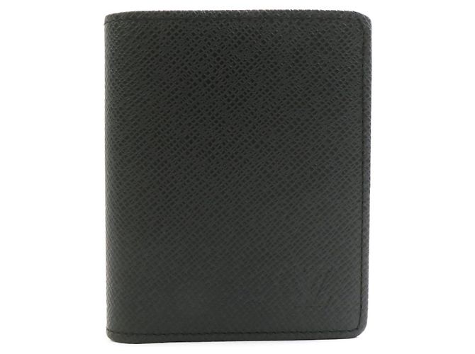 Louis Vuitton Bi-fold Wallet in Taiga Leather Black
