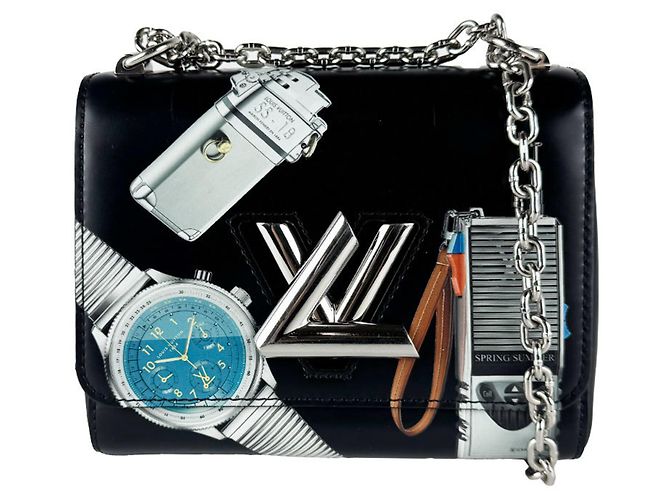Bolsa de Ombro Louis Vuitton Twist PM Preto Multicor
