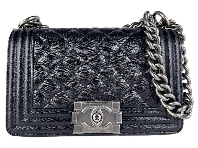 Sac à épaule Chanel Boy Small Noir