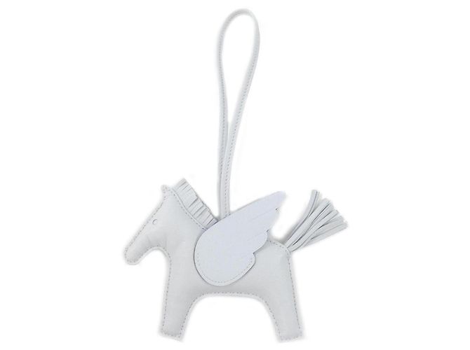 Hermès Hermes Rodeo Pegasus Bag Charm Branco Azul