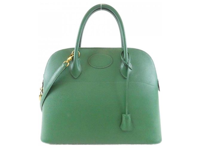 Hermès Sac à main Hermes Bolide 35cm Vert Vert clair