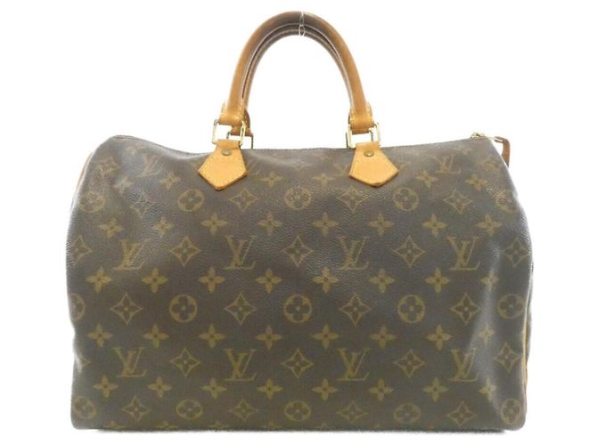Bolsa Boston Louis Vuitton Monogram Speedy Marrom